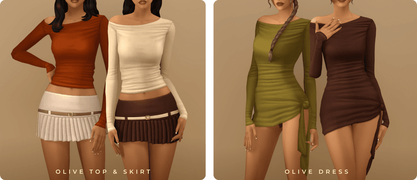 Галерея мода Сет одежды Olive Set #1